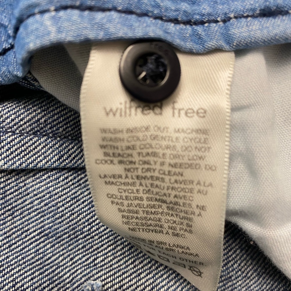 Aritzia Wilfred Free Paperbag Belted Wide Leg High Rise Jeans Size 4 - Picture 8 of 9